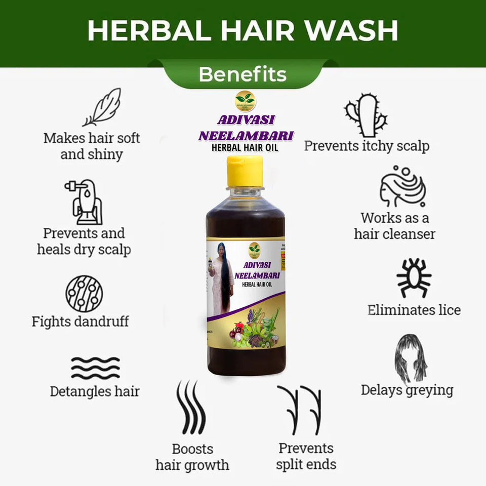 Adivasi® Vedambari Herbal Hair Oil | Say Good Bye To All Hair Problems